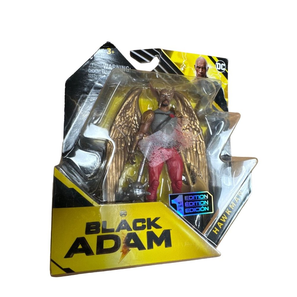 Spin Master DC Comics Hawkman 4" Black Adam 1st Edition Action Figure, New